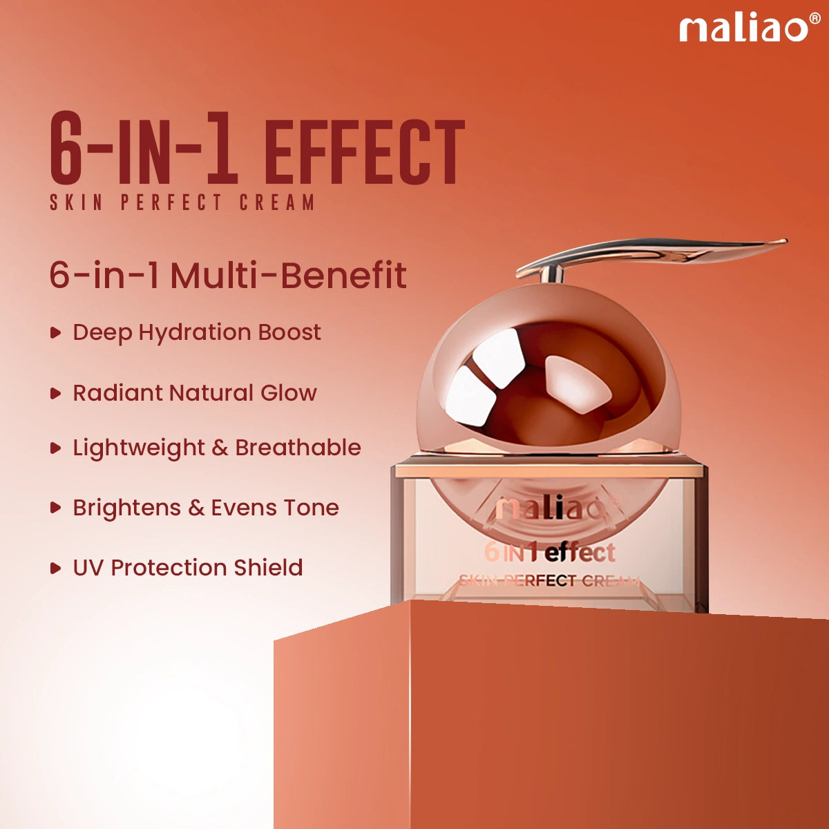 Maliao 6-in-1 Effect Skin Perfect Cream - Fresh Natural Illumination Face